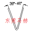 折彎機模具之30度銳角直刀 210