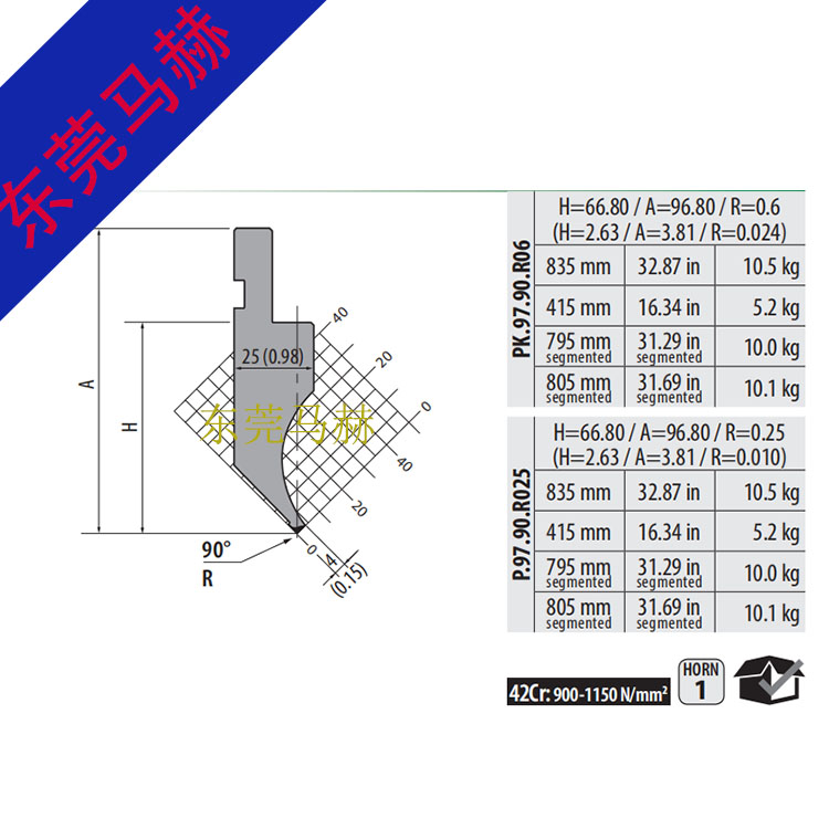 折彎機模具0721804